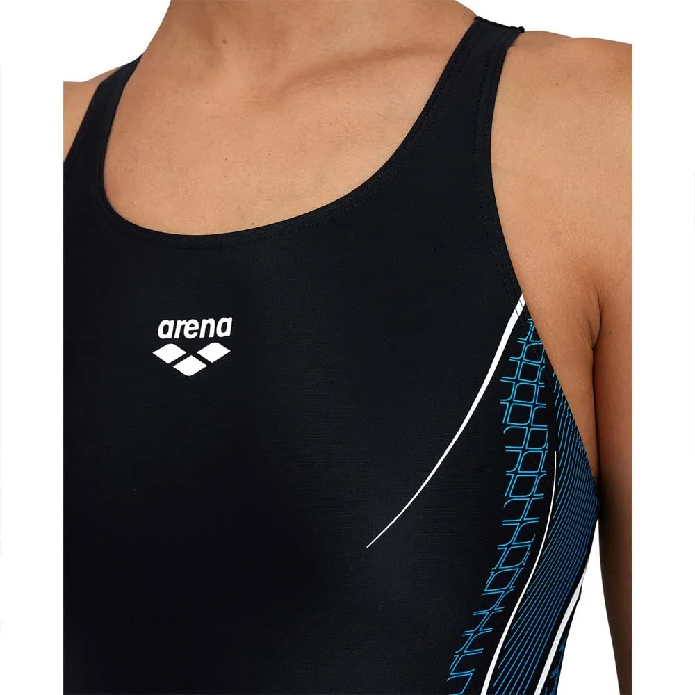 Arena Modulare costume donna nero turchese taglia 34 elastico