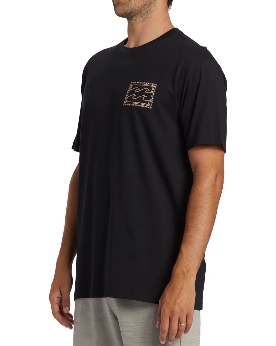 Billabong Crayon Wave SS t-shirt uomo Nero grafica mare