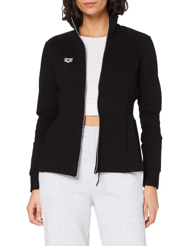 Arena Rib Insert F/Z Jacket felpa donna nera S