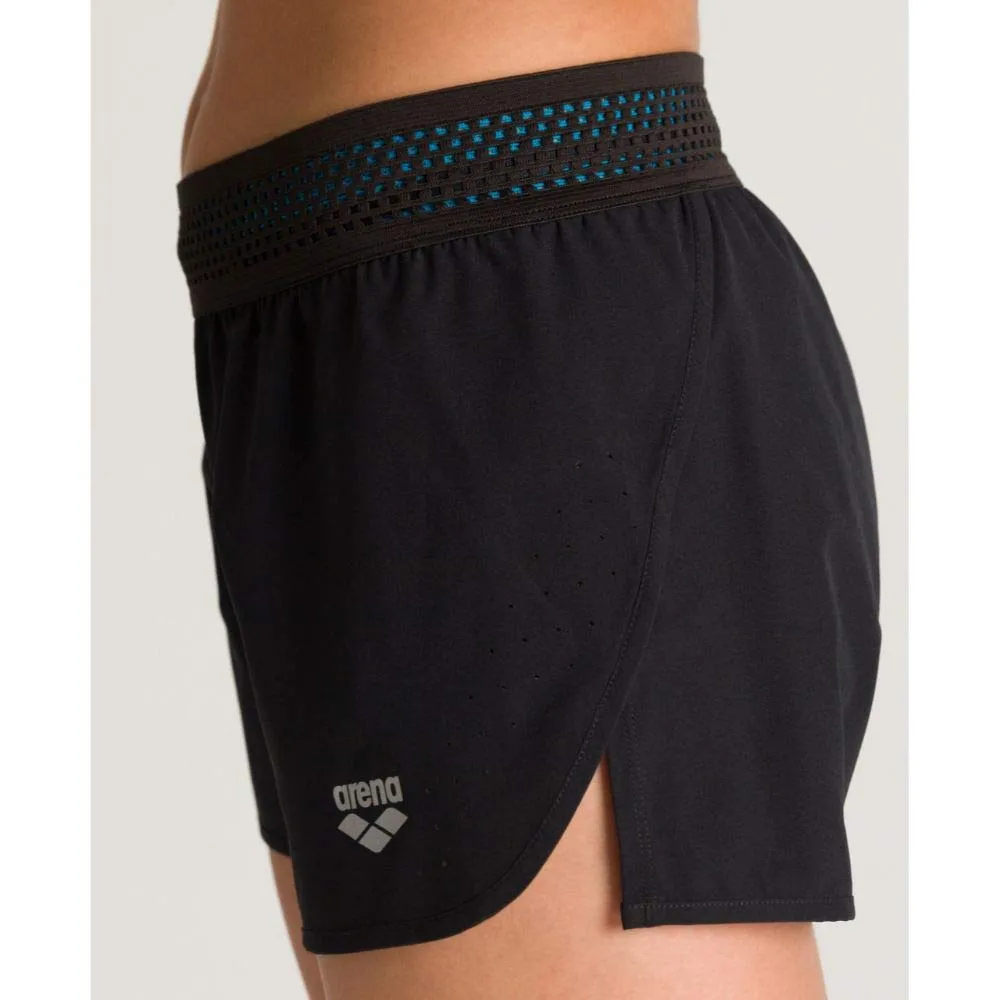 Arena Lauf Side Vents shorts corsa donna nero M