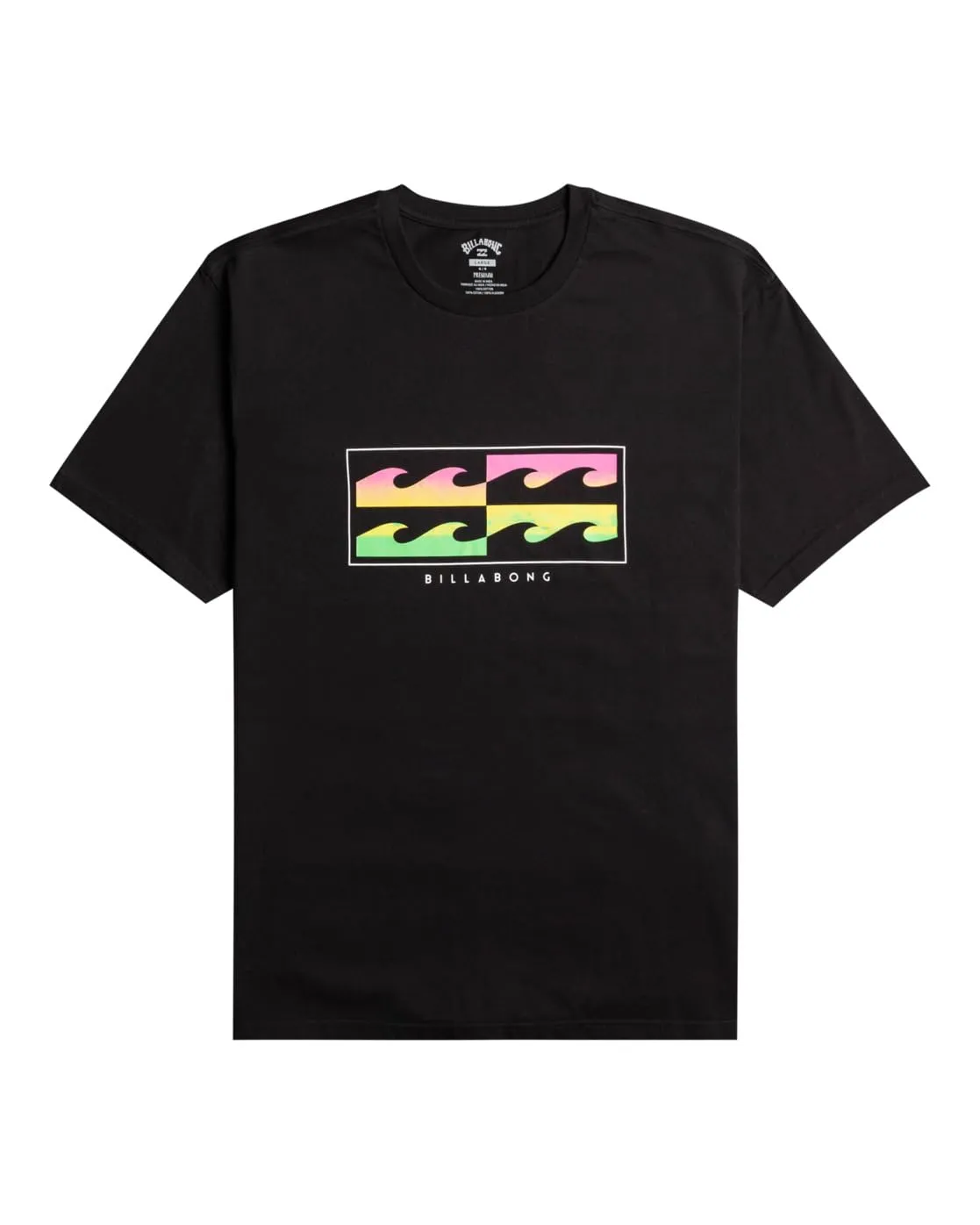 Billabong Inversed SS maglietta uomo nera logo petto