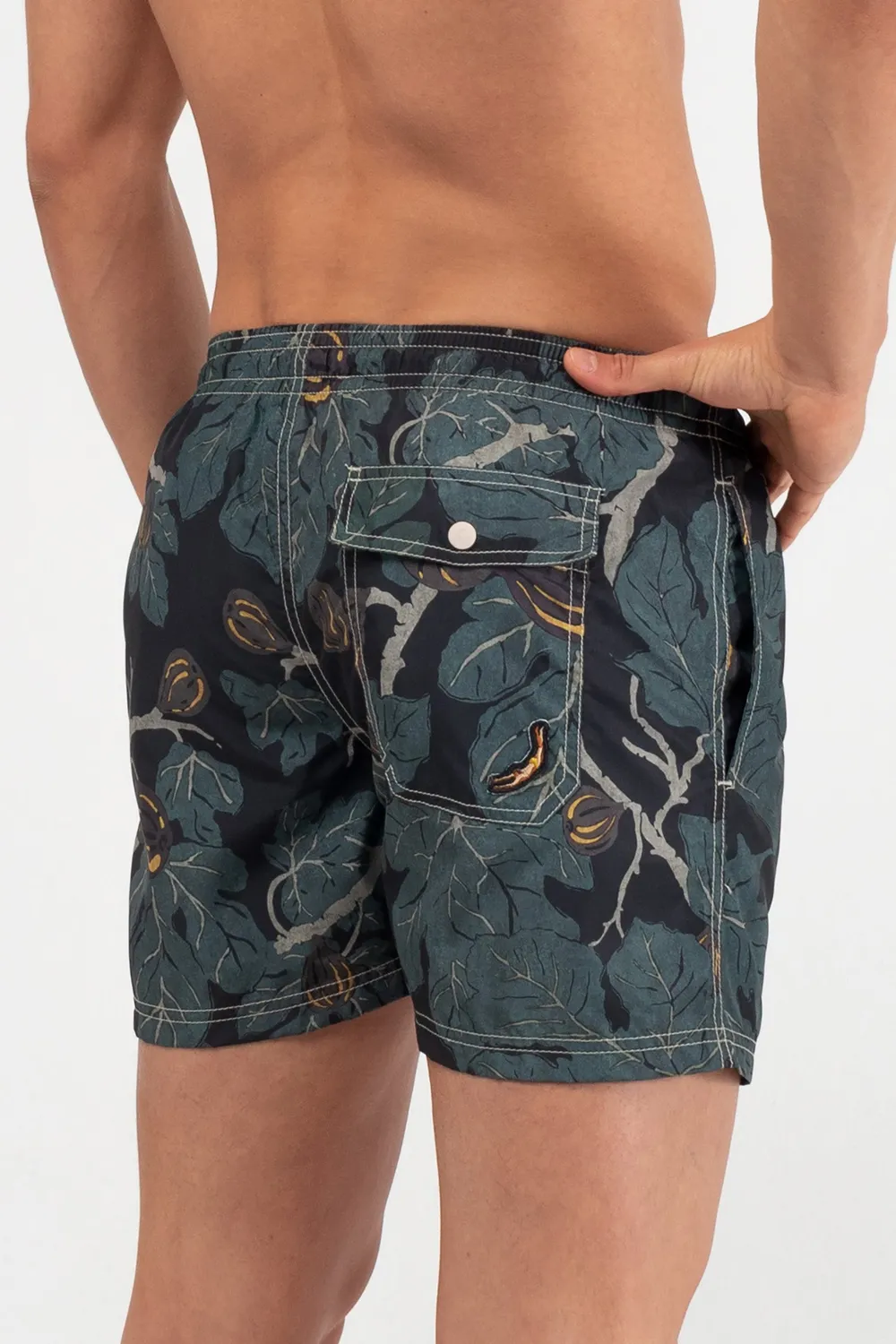 Mosso Sunwear boxer mare fichi nero coscia media