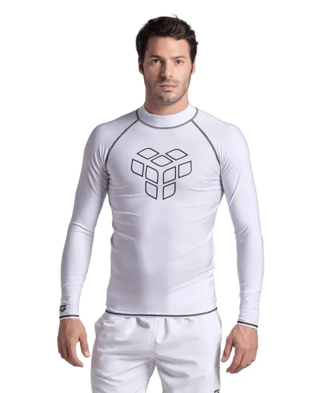 Arena Rash Vest L/S Graphic Lycra Uomo Manica Lunga