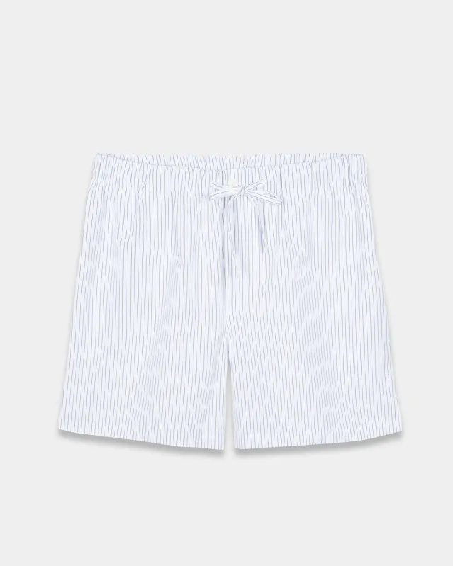 Mosso Sunwear White Striped pantaloncini cotone bianchi righe