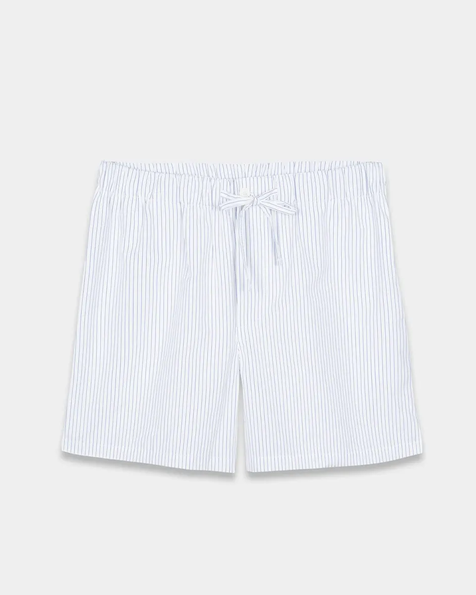 Mosso Sunwear White Striped pantaloncini cotone bianchi righe