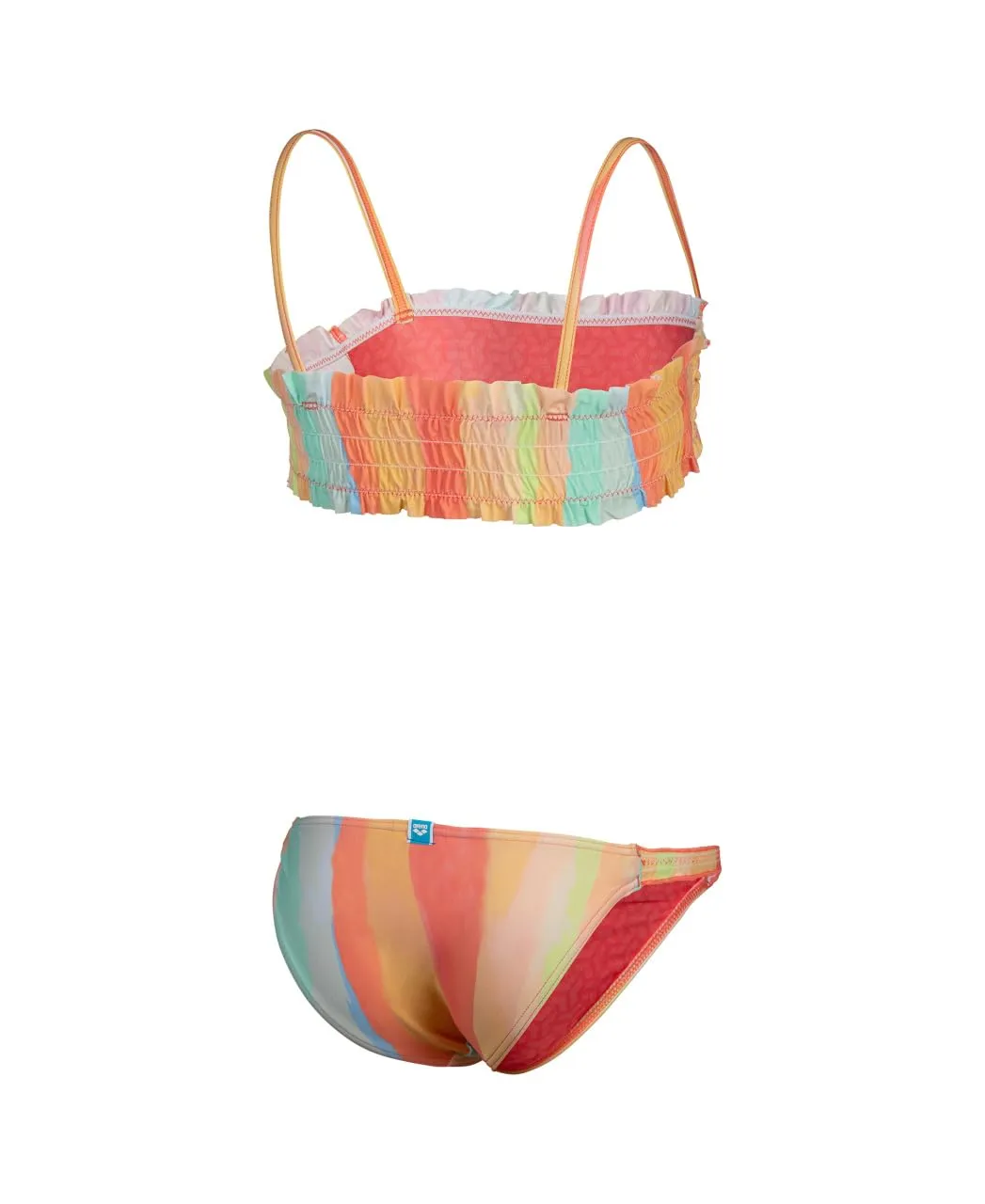 Arena Water Print Bandeau bikini bambina 8-9 anni asciugatura rapida