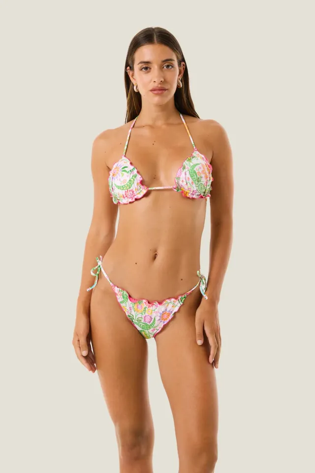 4 Giveness Flower Colors bikini triangolo floreale lycra