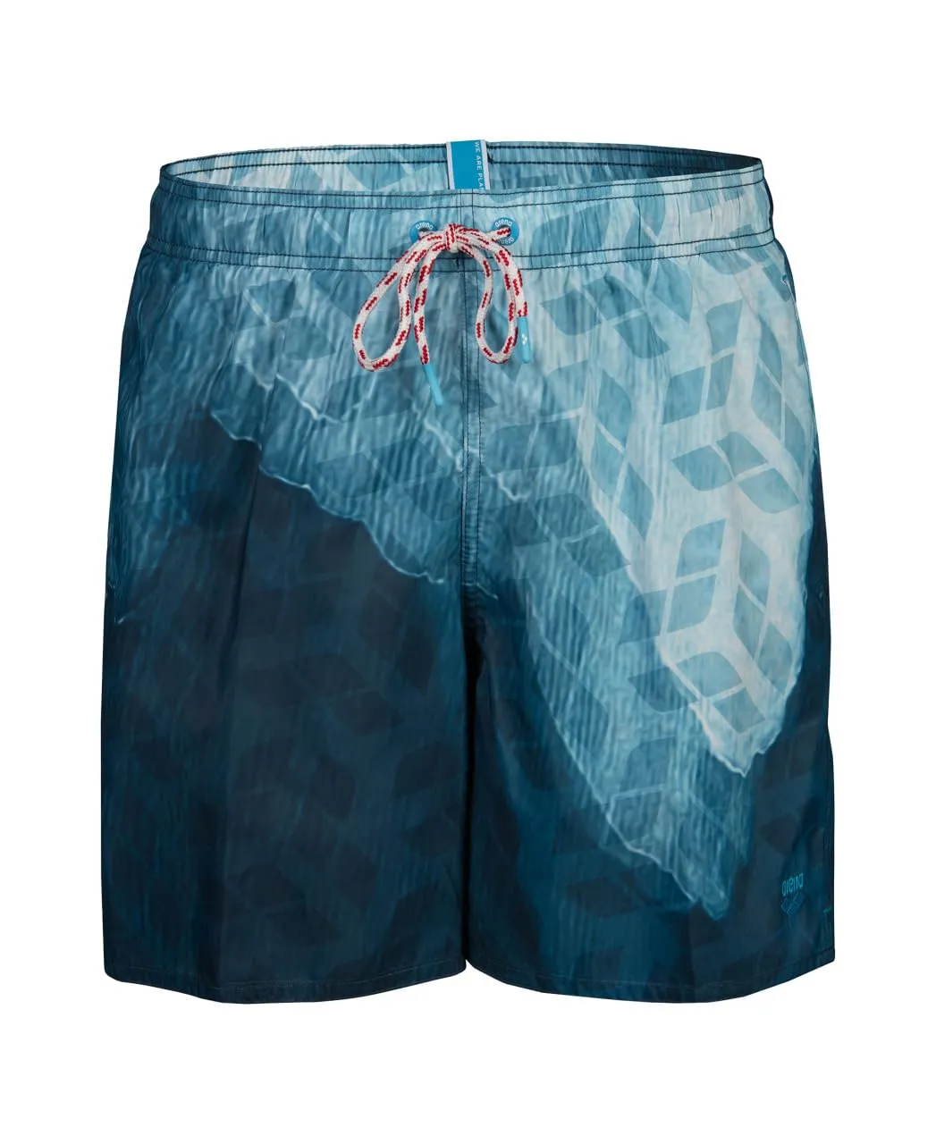 Arena Water Prints Beach Boxer mare white-monogram riciclato