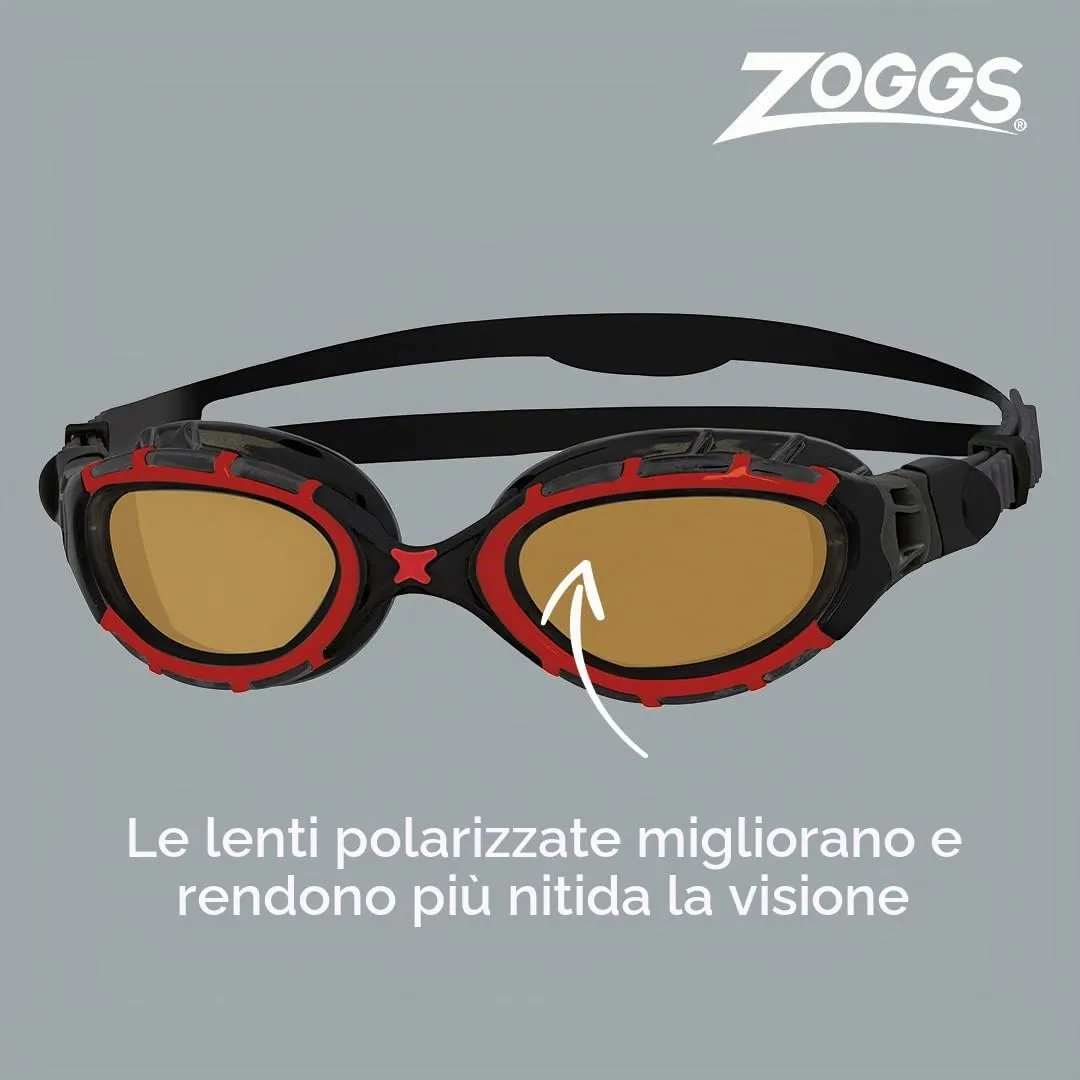 Zoggs Predator Flex Polarized occhialini nuoto lenti polarizzate UV400