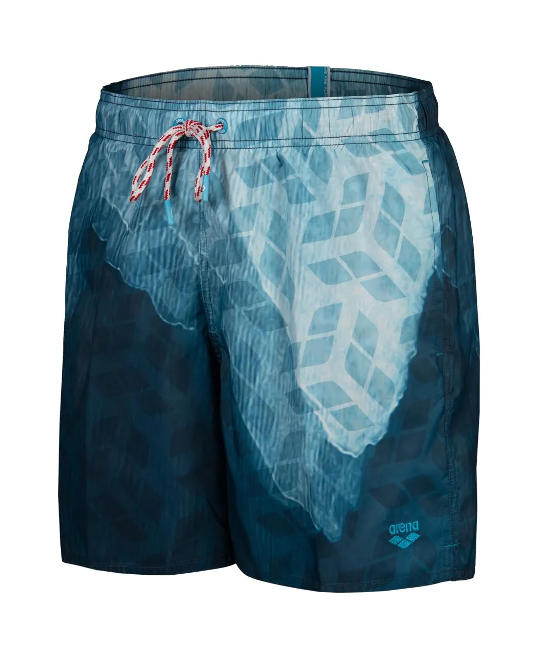 Arena Water Prints Beach Boxer mare white-monogram riciclato