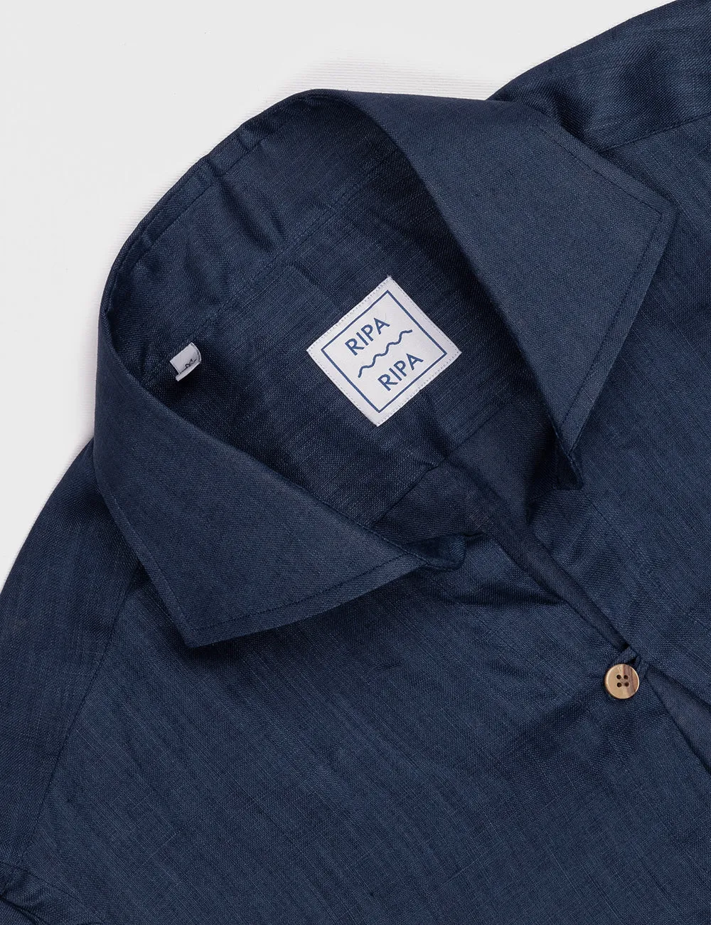 Ripa Ripa Capri Blu Notte camicia lino uomo