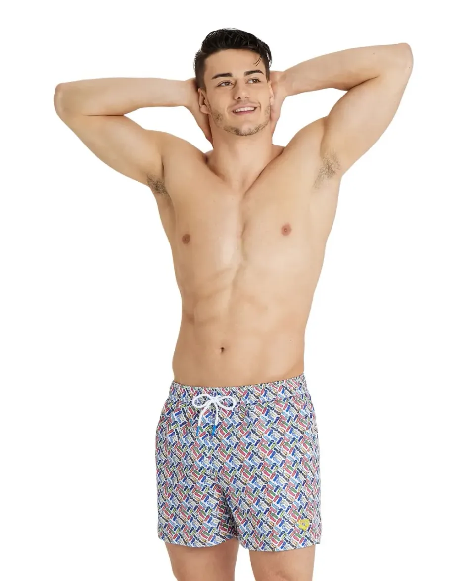 Arena Allover boxer mare uomo White Multi taglia L