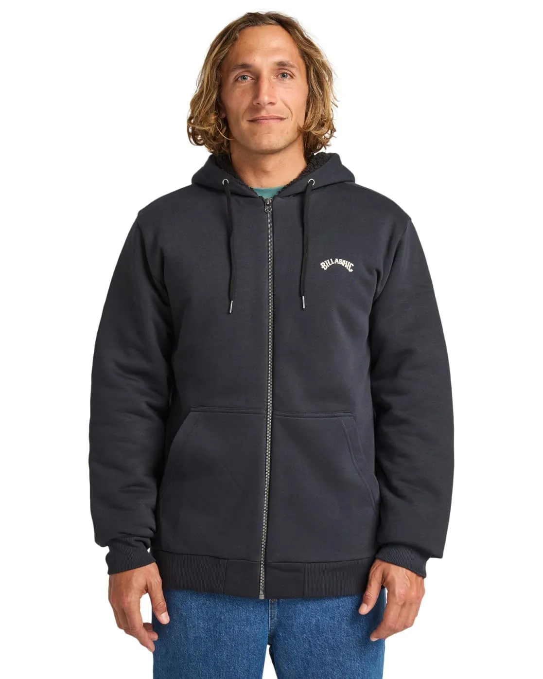 Billabong Arch Sherpa cardigan uomo pile S blu ombra
