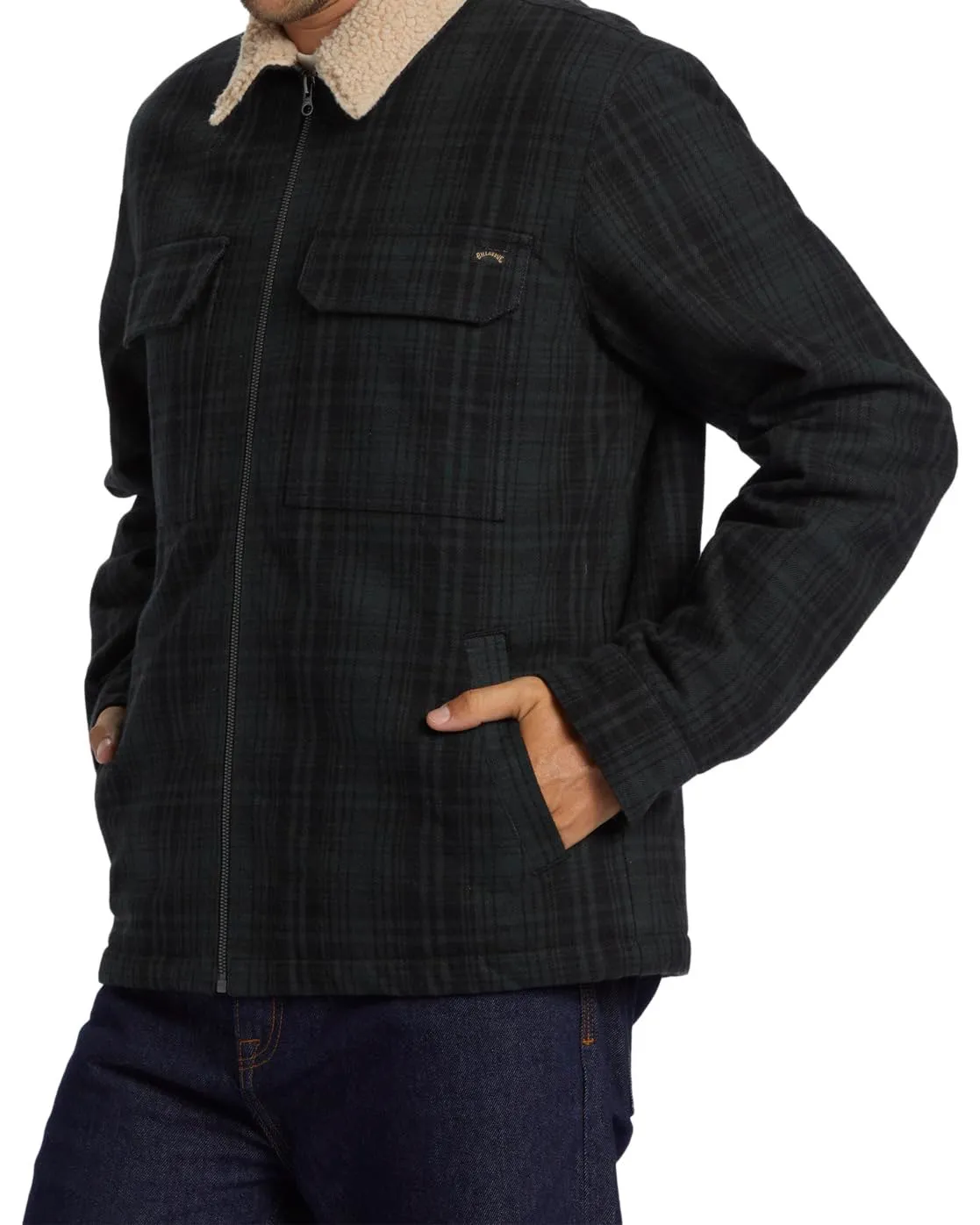 Billabong Barlow Sherpa giacca uomo marrone antivento