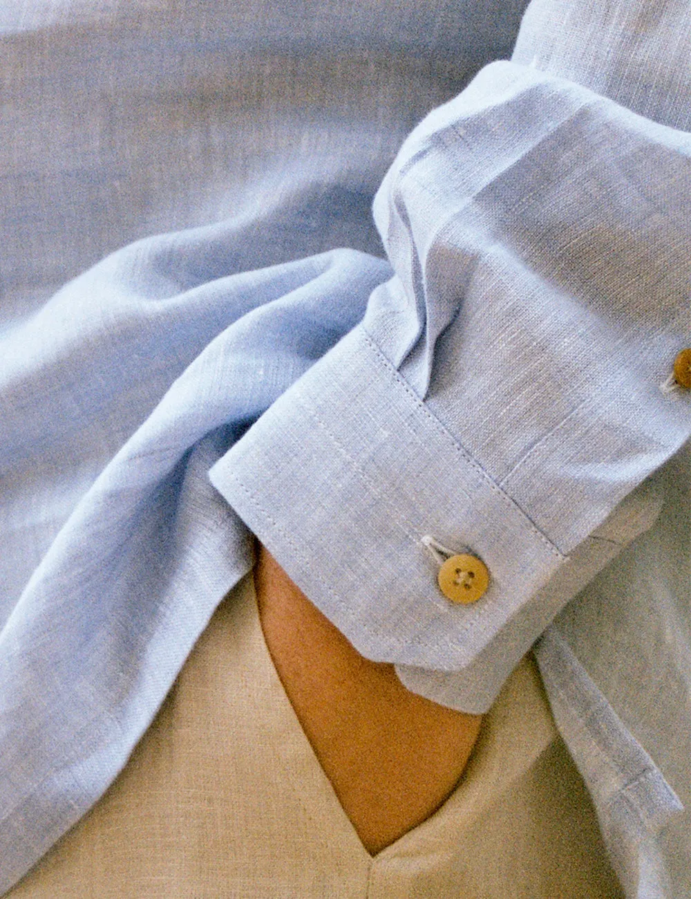 Ripa Ripa Capri Celeste camicia lino celeste
