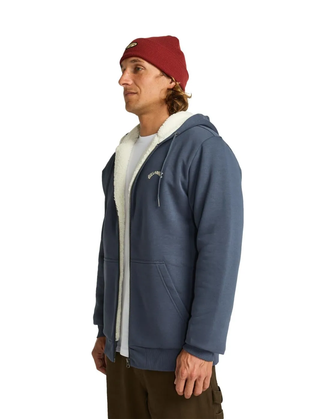 Billabong Arch Sherpa cardigan uomo pile S blu ombra