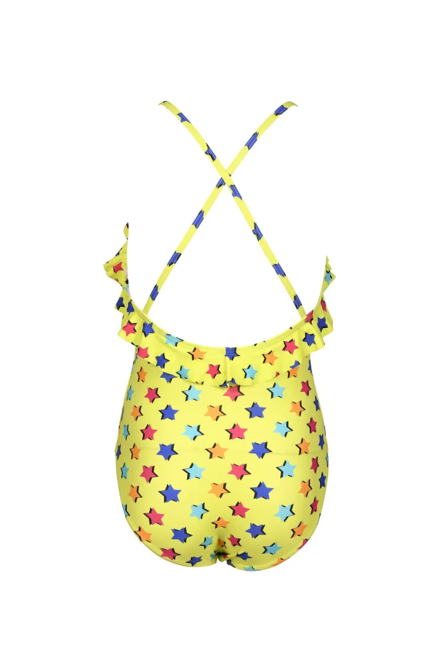 Arena Lightcross Back costume bambina 10-11 anni cloro