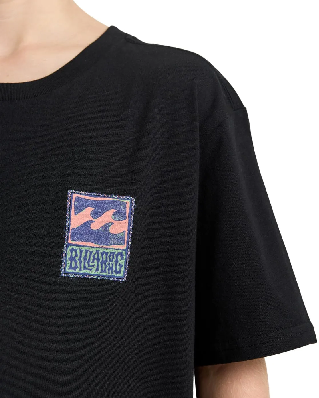 Billabong Stamp SS T-Shirt Bambino 12 Anni Nero Cotone
