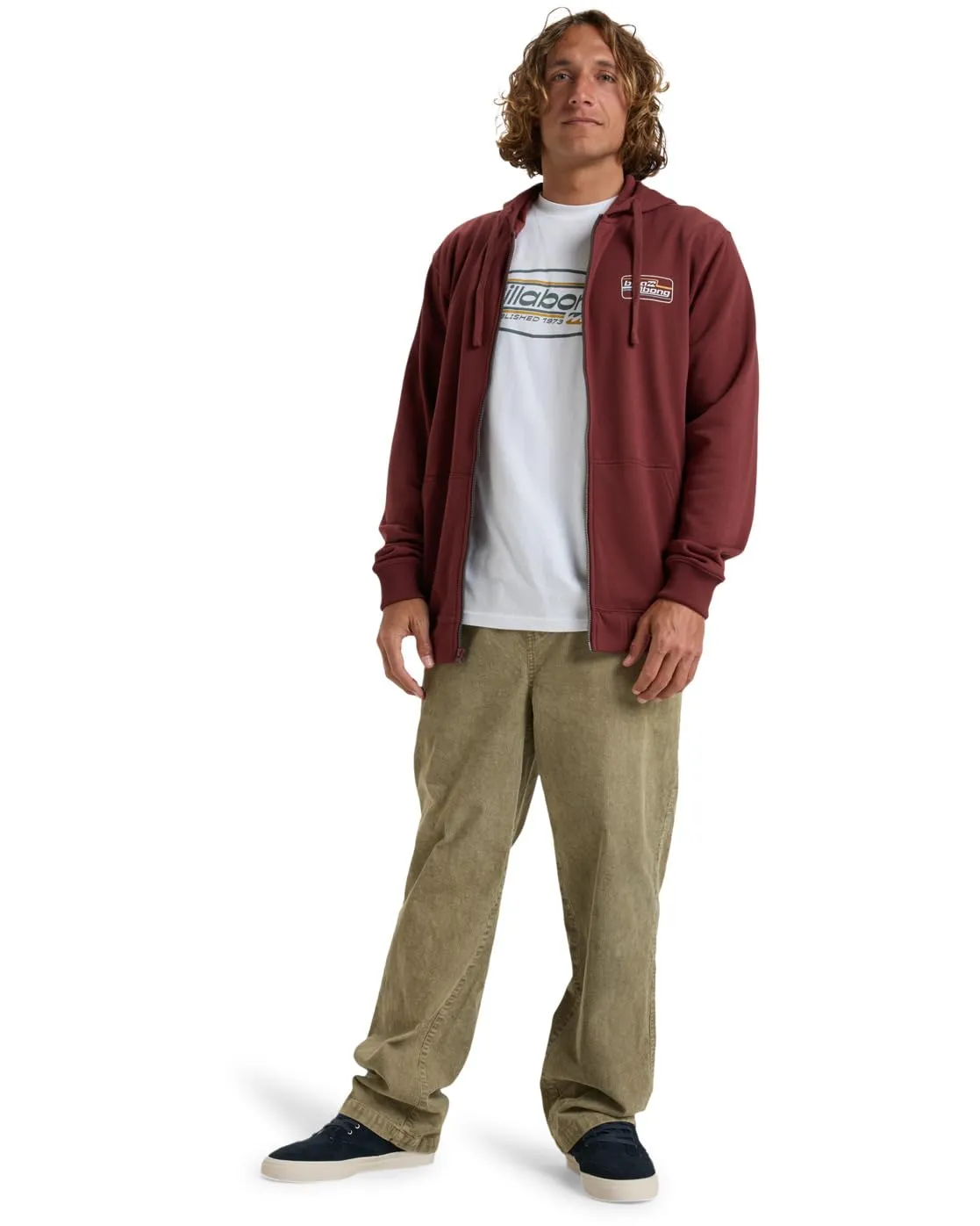 Billabong Foundation ZH felpa zip uomo con cappuccio