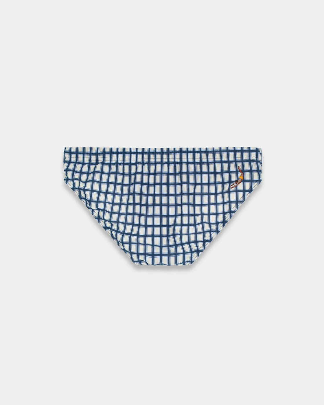 Mosso Sunwear Check Slip Mare Micro Quadri Blu