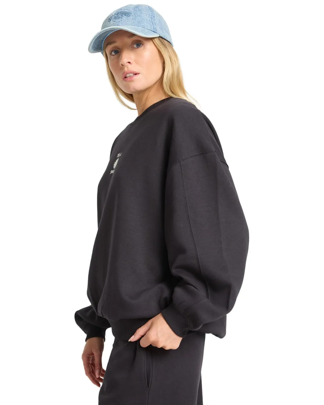 Billabong So Sunny Kendal Crew felpa donna L cotone riciclato