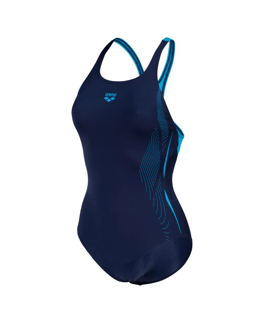 Arena Swim Pro Back Graphic LB costume intero nero-lavanda UV