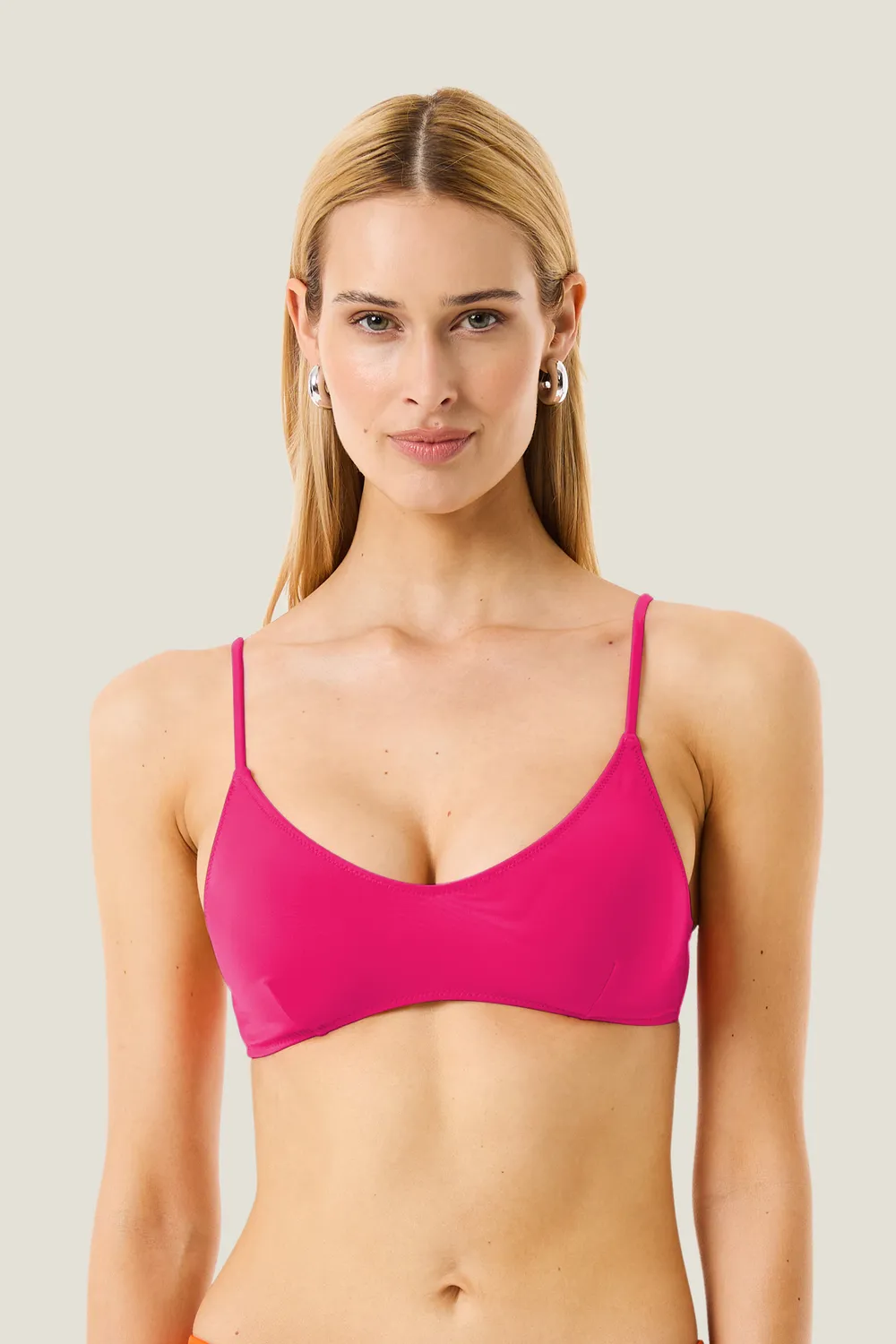 4 Giveness Exchange Color top bikini tinta unita coppe removibili