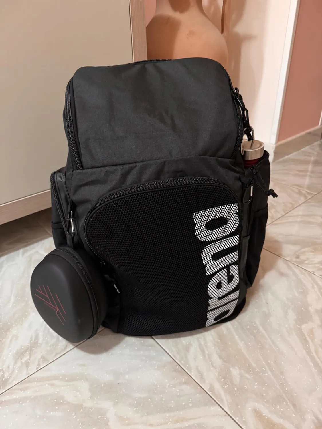 Arena Team Backpack 45 Zaino 45L Rosso Fondo Rinforzato