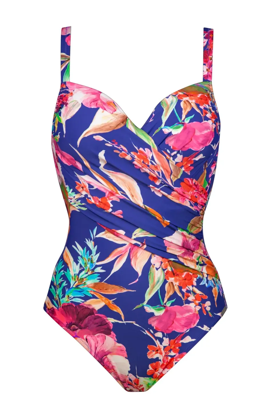 Charmline 1150 costume intero modellante fiori lilla