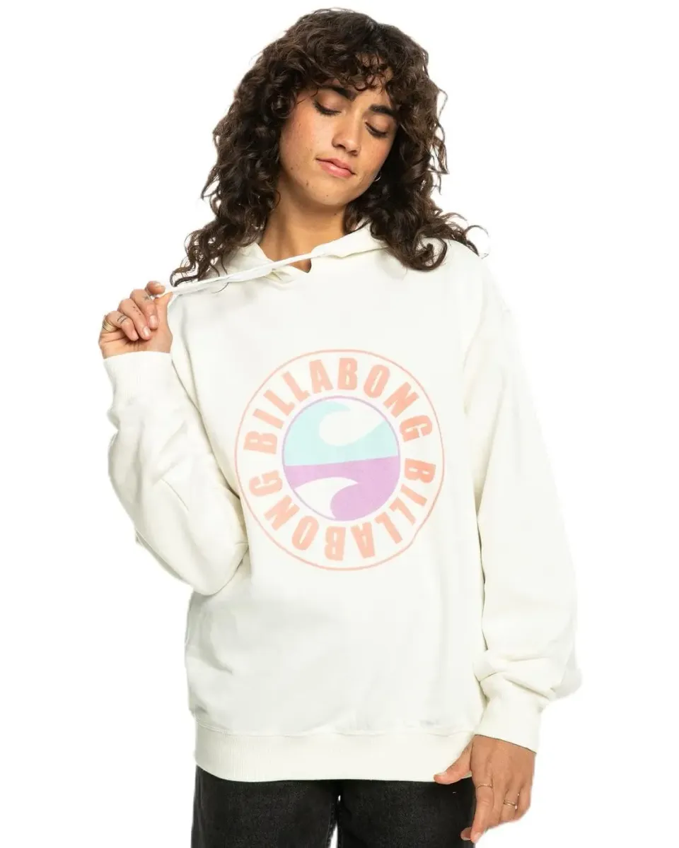 Billabong Graphic felpa pile cappuccio donna M ecologica