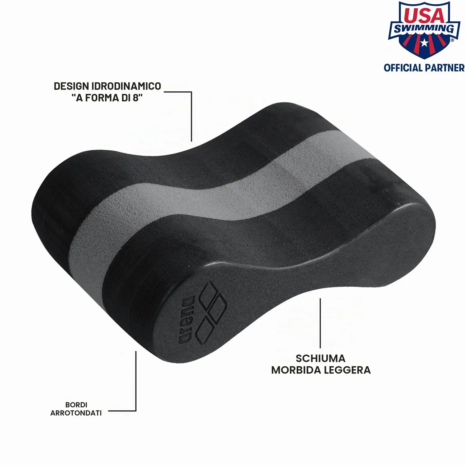 Arena Freeflow pull buoy nero taglia unica allenamento