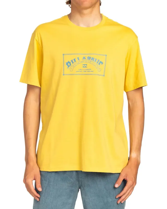 Billabong Arch SS t-shirt uomo gialla manica corta