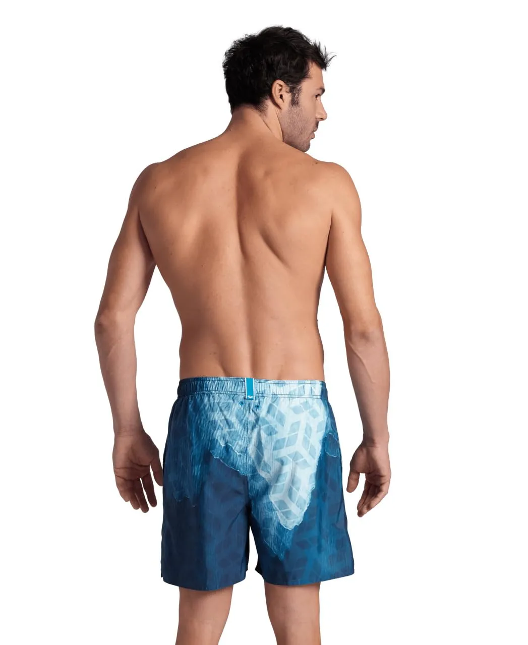 Arena Water Prints Beach Boxer mare white-monogram riciclato