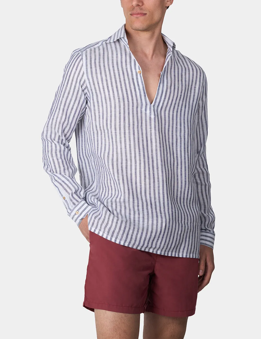 Ripa Ripa Capri Righe Larghe camicia uomo lino