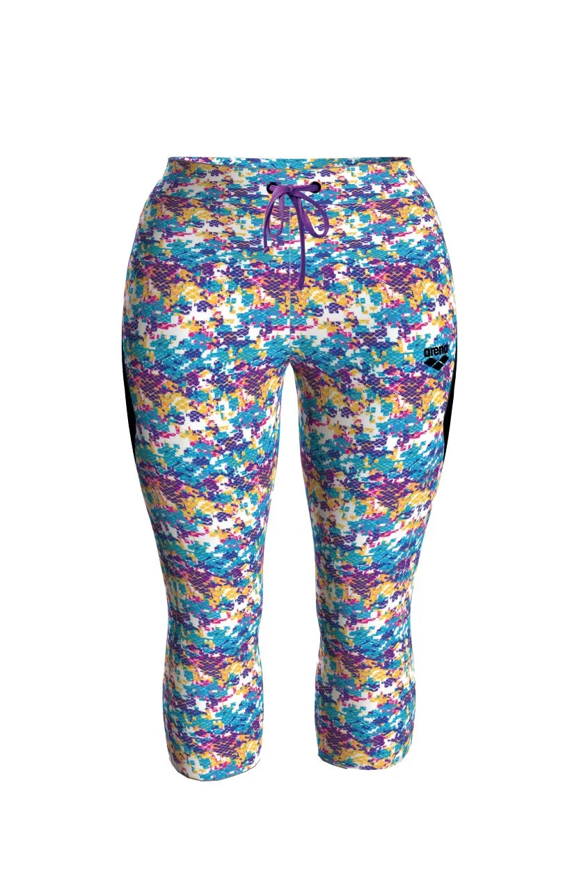 Arena Gym 3/4 leggings donna pinocchietto nero traspirante