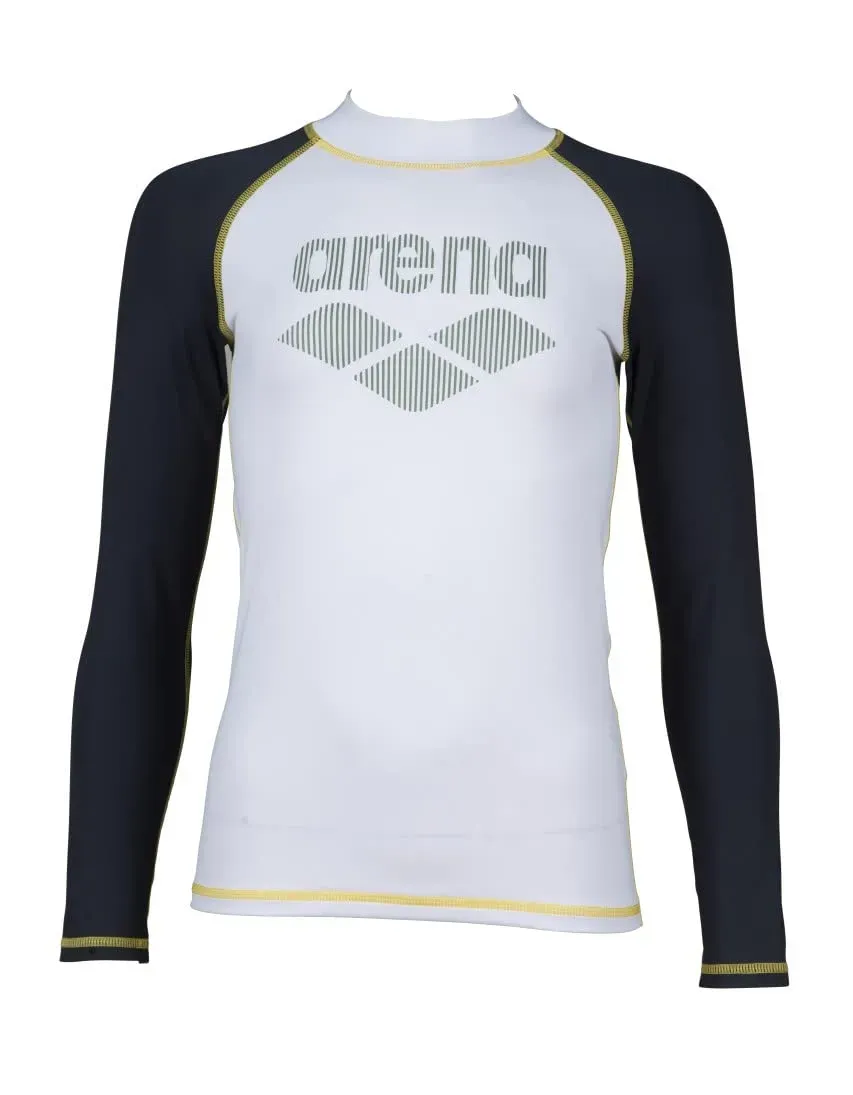 Arena Rash Vest ML Bambino 8-9 Bianco Protezione UV Mare