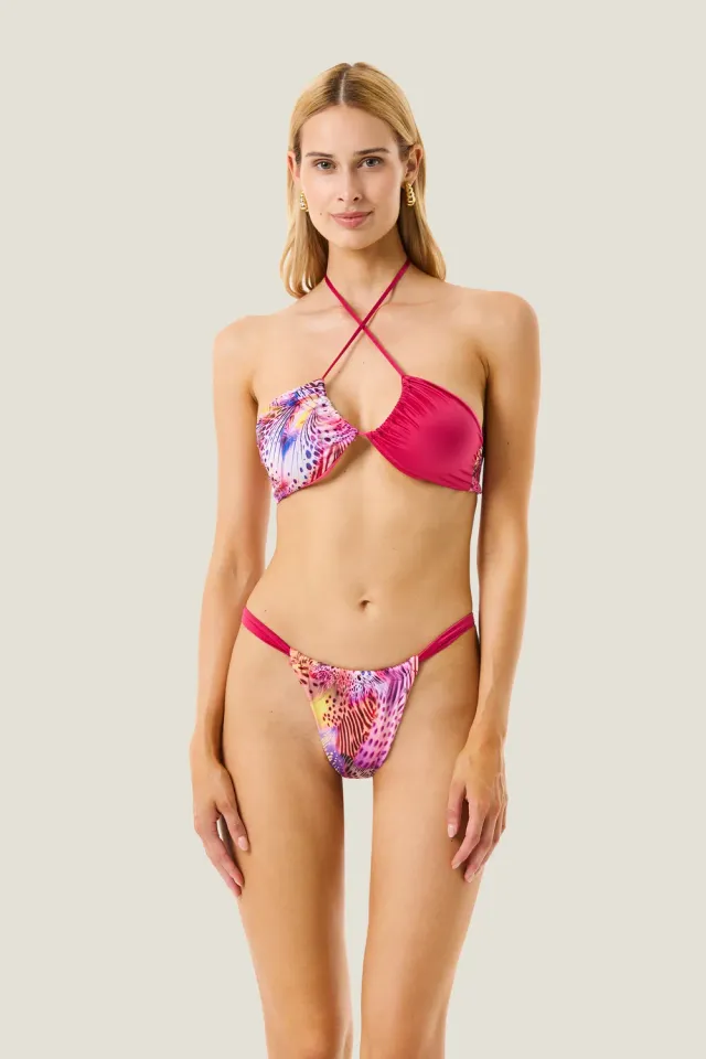 4 Giveness Pink Butterfly bikini fascia animalier