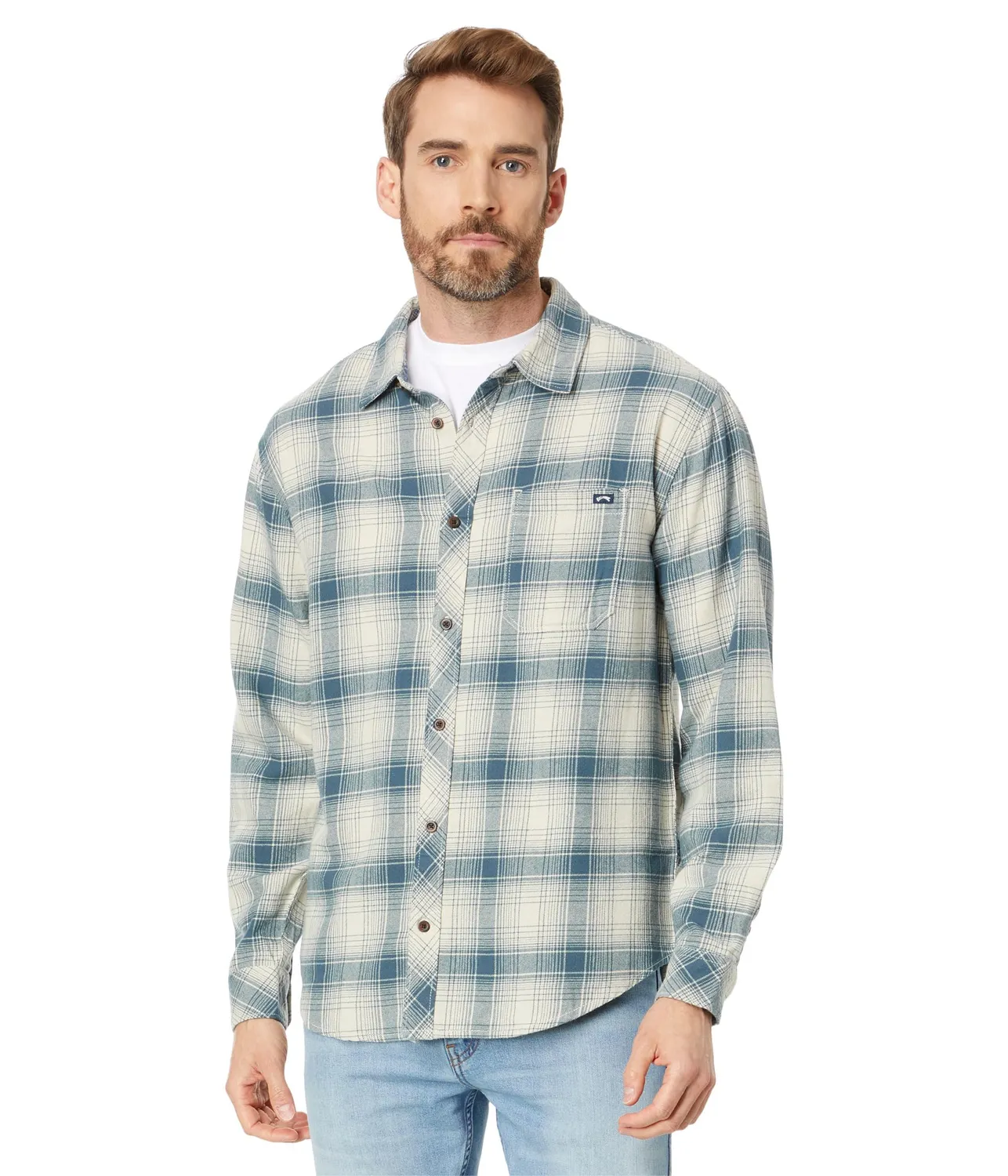 Billabong Coastline Flannel t-shirt uomo flanella morbida