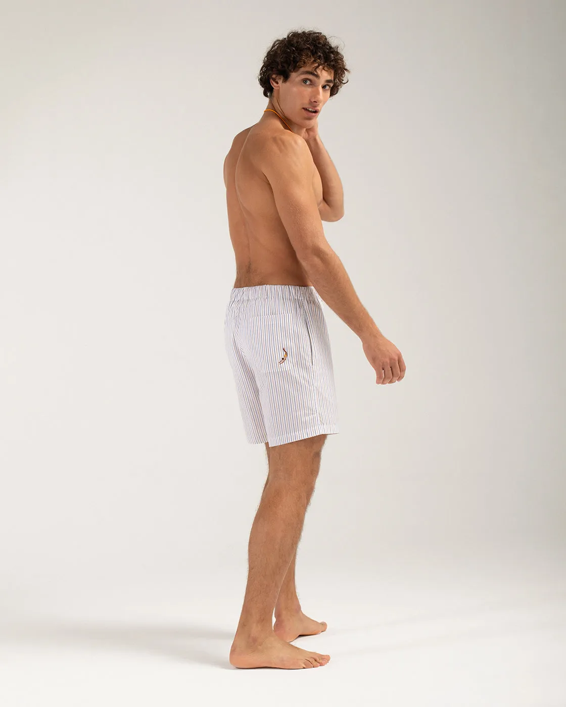 Mosso Sunwear Fine Stripe shorts cotone a righe