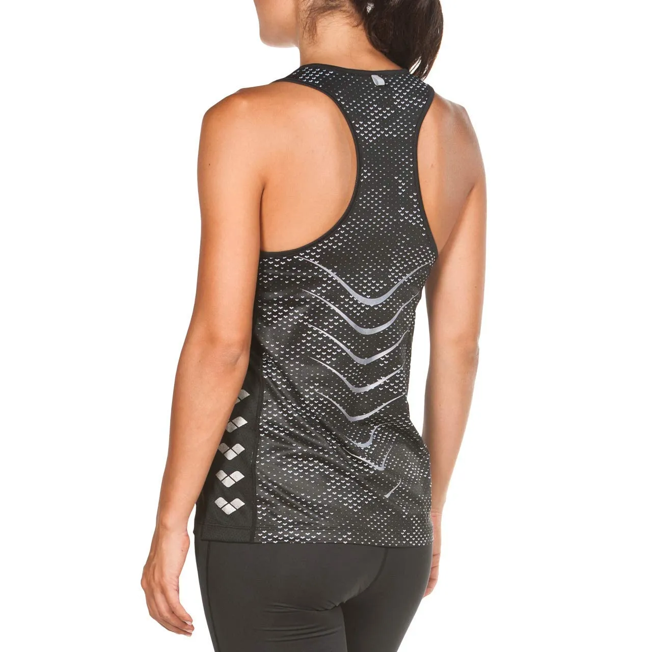 Arena Run Tank canotta donna XL Camou Black White smanicata