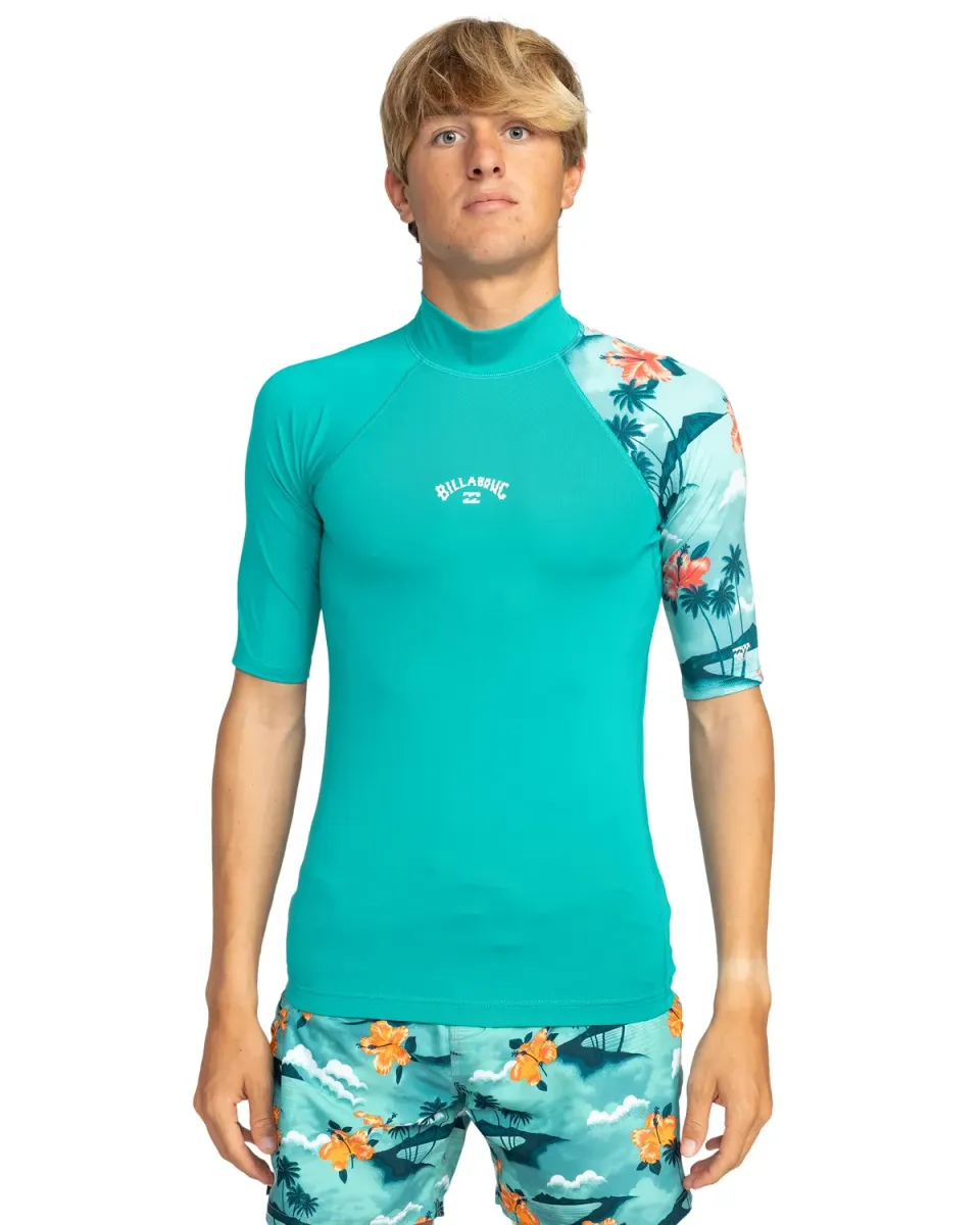 Billabong Contrast Allover rashguard uomo L maniche corte