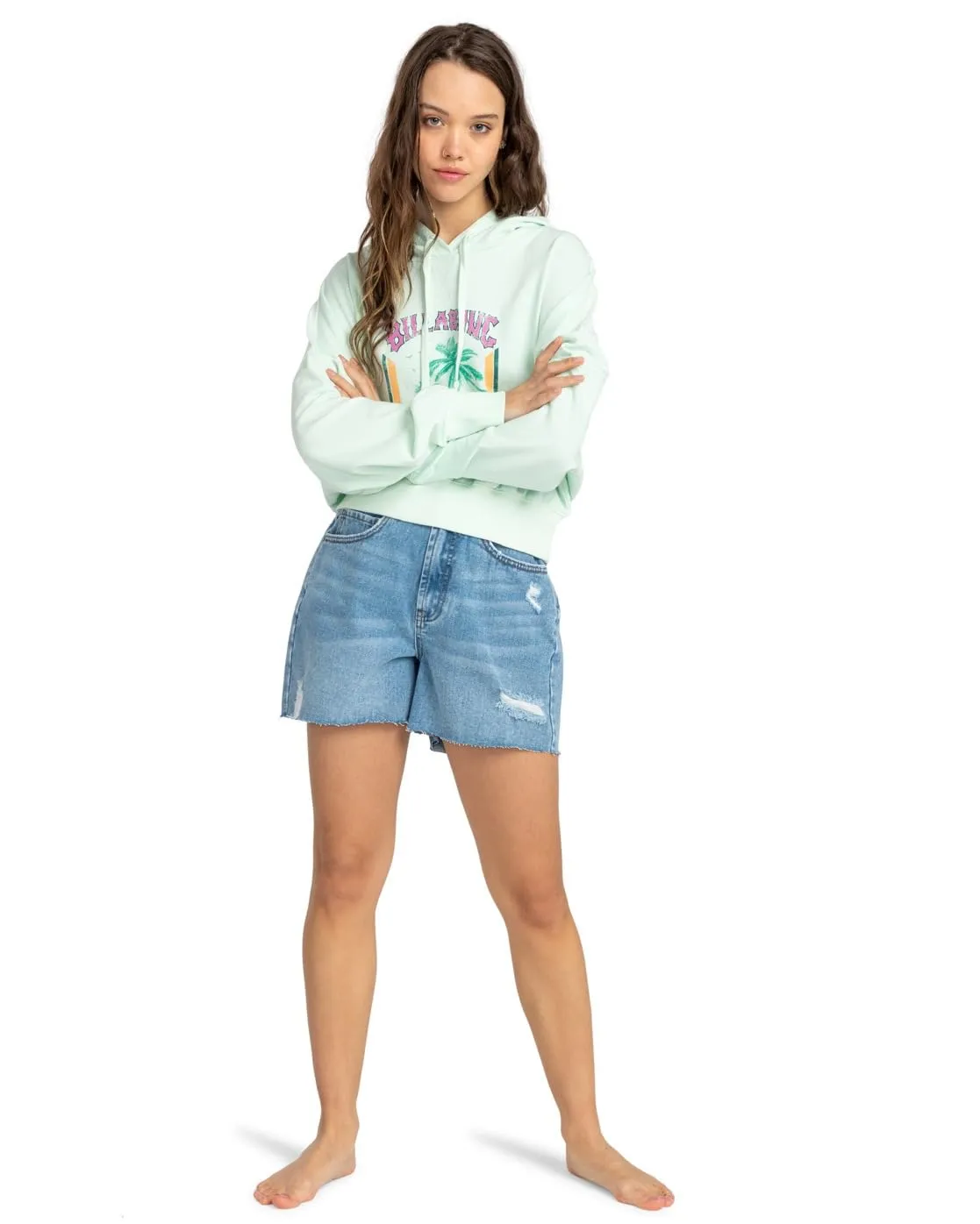Billabong All Time Fleece felpa donna in cotone riciclato