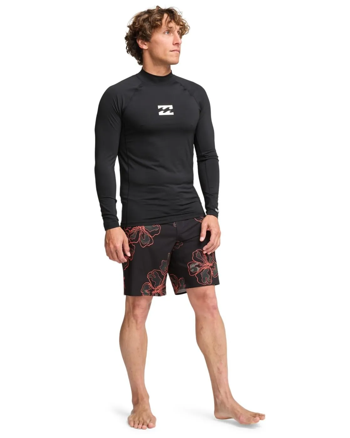 Billabong Waves All Day Rash Guard Uomo XL manica lunga UPF 50