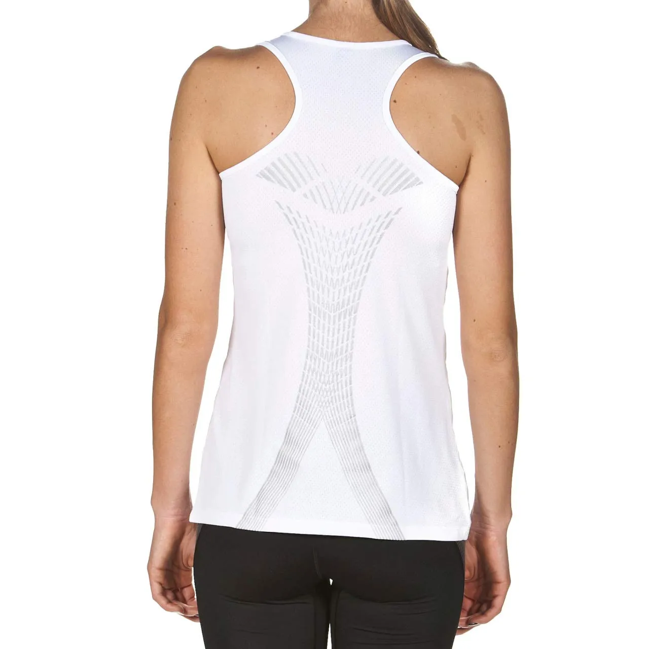 Arena Run Tank Top canotta donna XS bianca traspirante running