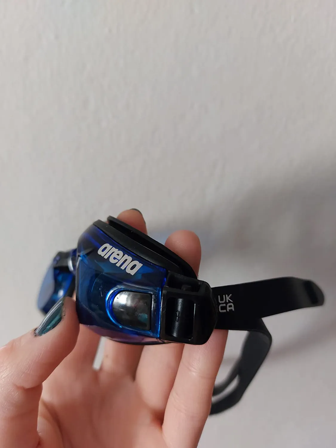Arena Zoom X-Fit occhialini nuoto blu-trasparente antiappannamento