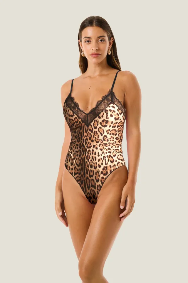 4 Giveness Wild Touch Body Lingerie Animalier Pizzo Unico