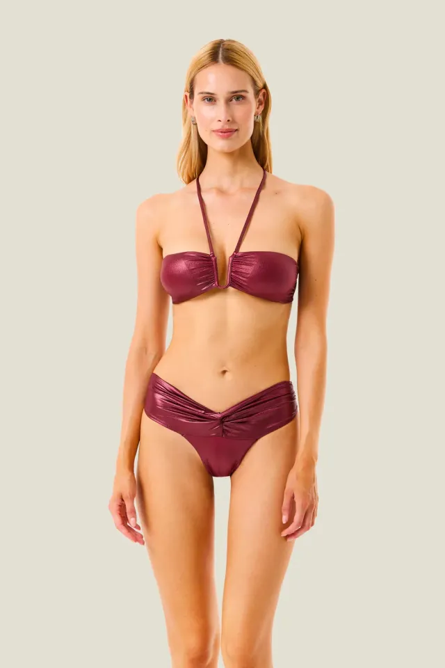 4 Giveness Metallic Touch Resort bikini fascia oro metallizzato