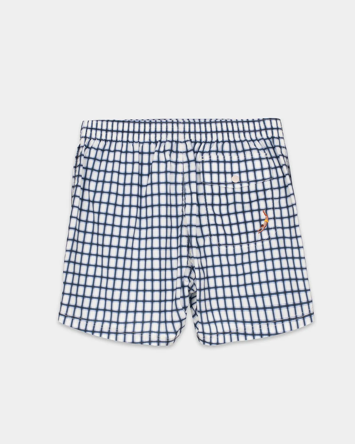 Mosso Sunwear Check costume boxer blu a quadri