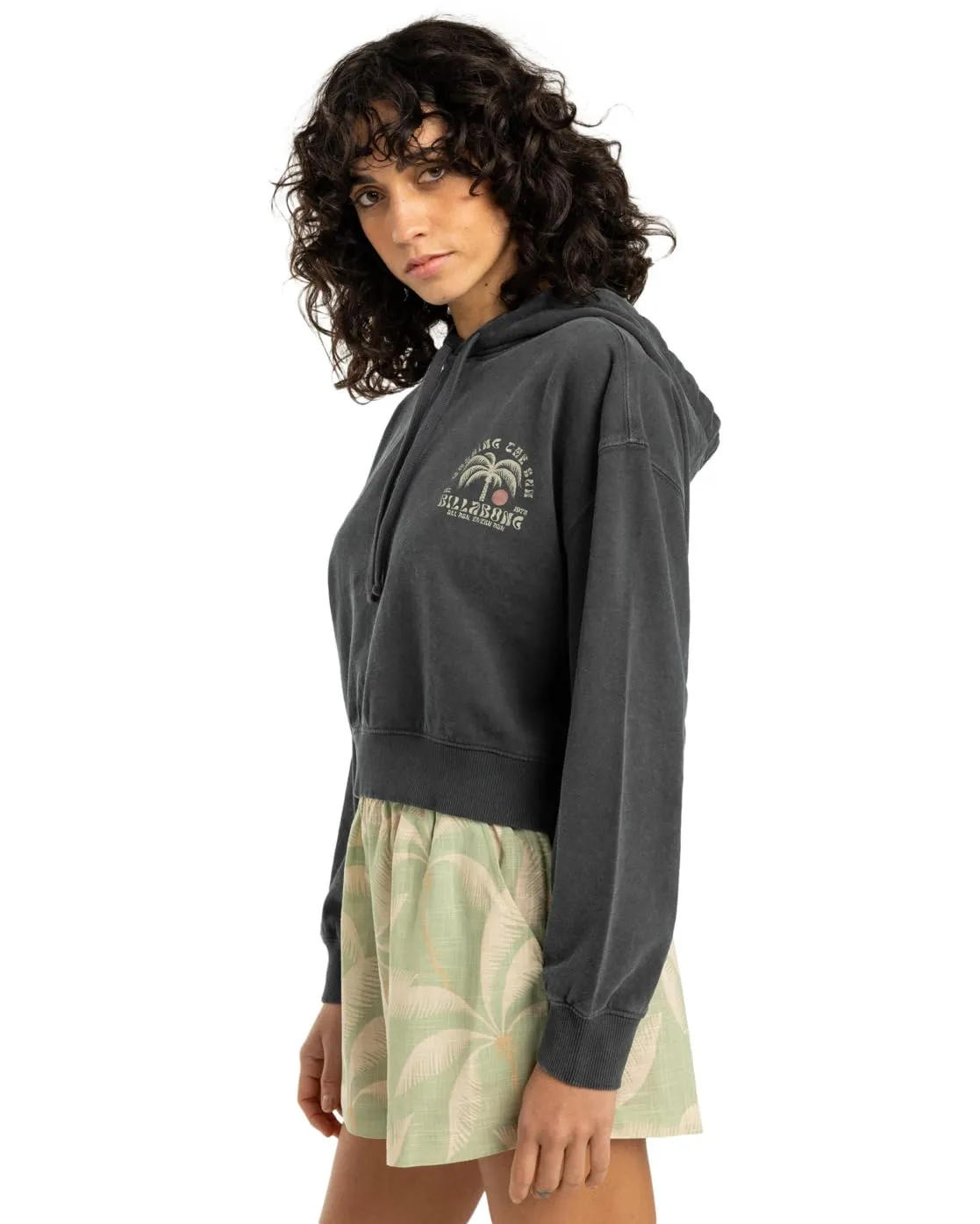 Billabong All Day Sun felpa cappuccio donna cotone