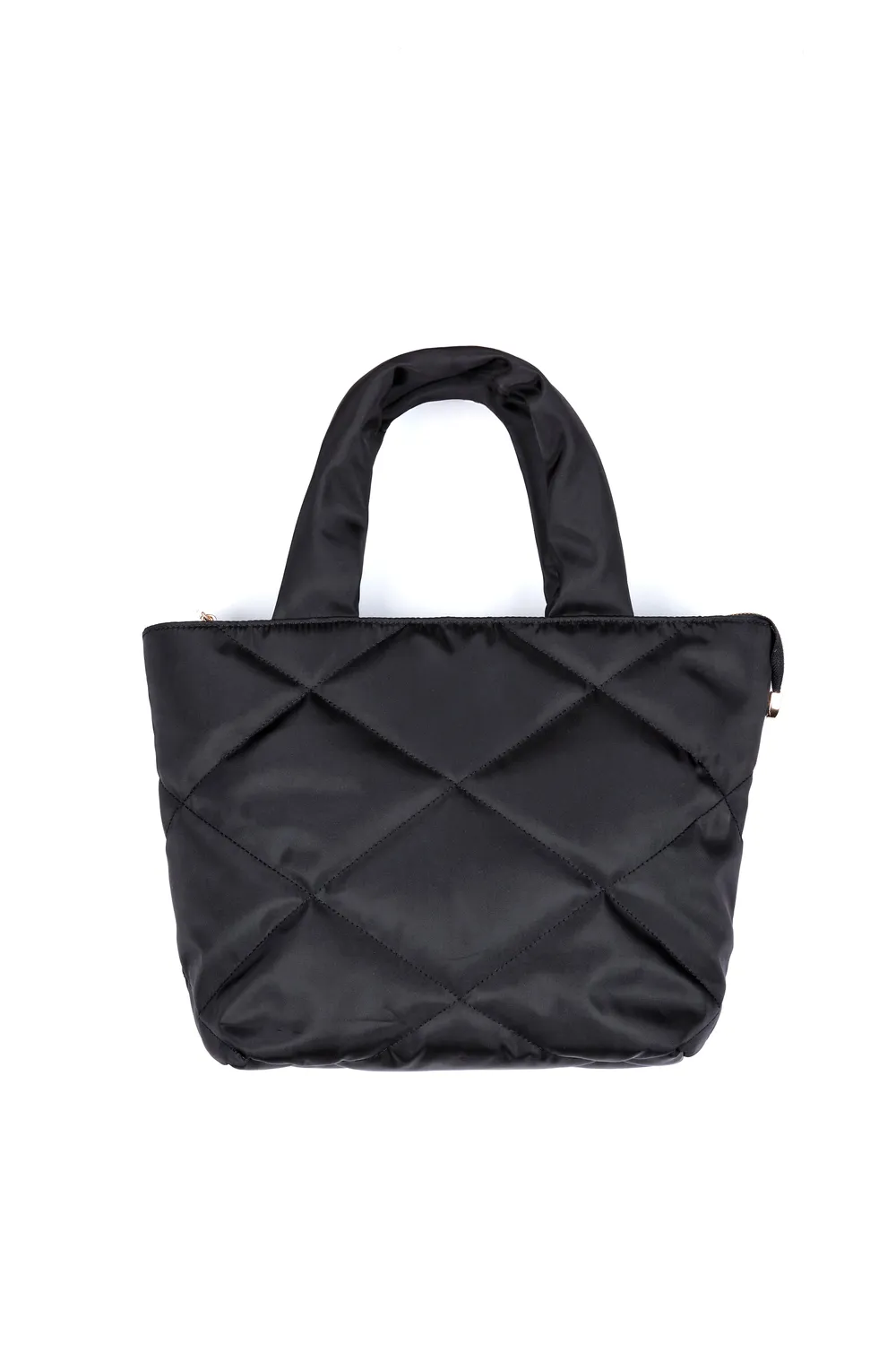 4 Giveness Big Quilt borsa nylon nera trapuntata